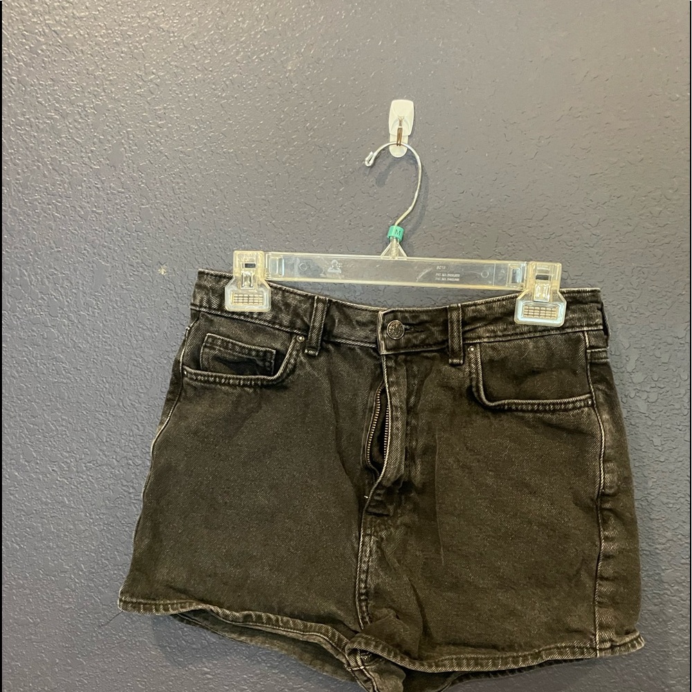 Black Jean Shorts
